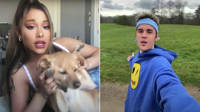 Кадр видео Ariana Grande & Justin Bieber - Stuck with U 