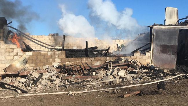 Пожар в одной из деревень Туймазинского района Башкирии Пожар в одной из деревень Туймазинского района Башкирии