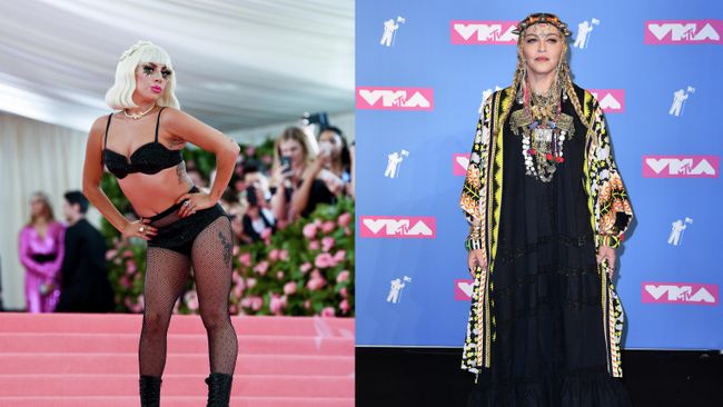 Американские исполнительницы Lady Gaga и Madonna Американские исполнительницы Lady Gaga и Madonna