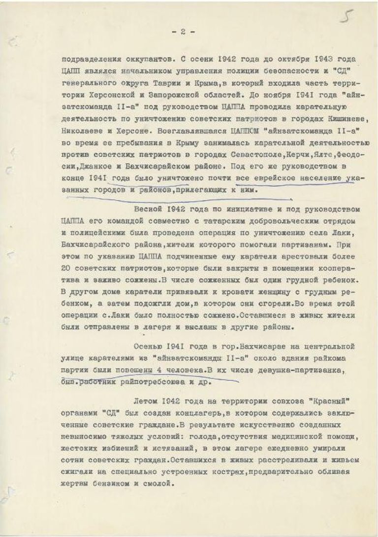 Архивные документы УФСБ России по республике Крым и городу Севастополю