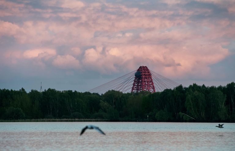 Вид на Живописный мост в Москве Вид на Живописный мост в Москве