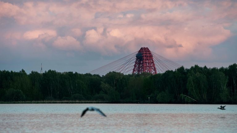Вид на Живописный мост в Москве