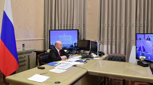 Председатель правительства РФ Михаил Мишустин проводит в режиме видеоконференции заседание президиума Координационного совета Председатель правительства РФ Михаил Мишустин проводит в режиме видеоконференции заседание президиума Координационного совета