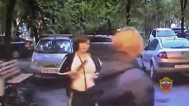 Москвичка с ножом напала на соседку. Видео с камеры наблюдения Москвичка с ножом напала на соседку. Видео с камеры наблюдения