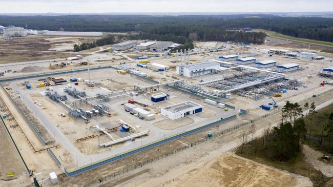 Зона берегового пересечения вблизи Любмина, Германия. Март 2020 года Зона берегового пересечения вблизи Любмина, Германия. Март 2020 года