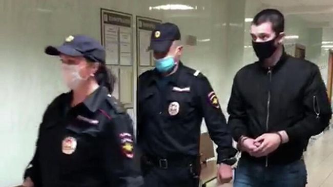 Подозреваемый по делу по делу о стрельбе на юге Москвы в суде Подозреваемый по делу по делу о стрельбе на юге Москвы в суде