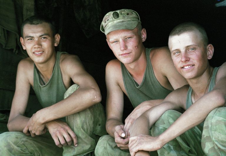 Бойцы Итум-Калининского погранотряда, охраняющего чеченский участок российско-грузинской границы