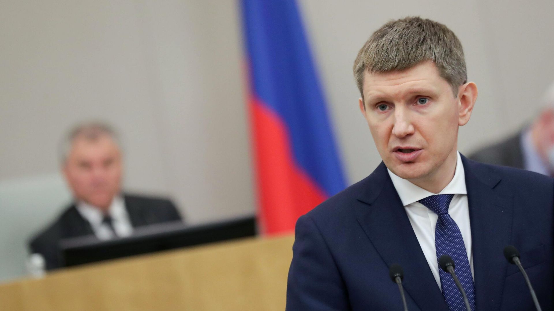 Министр экономического развития РФ Максим Решетников выступает на пленарном заседании Государственной Думы РФ Министр экономического развития РФ Максим Решетников выступает на пленарном заседании Государственной Думы РФ - РИА Новости, 1920, 01.12.2020
