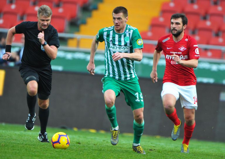 Футбол. РПЛ. Матч Ахмат - Спартак