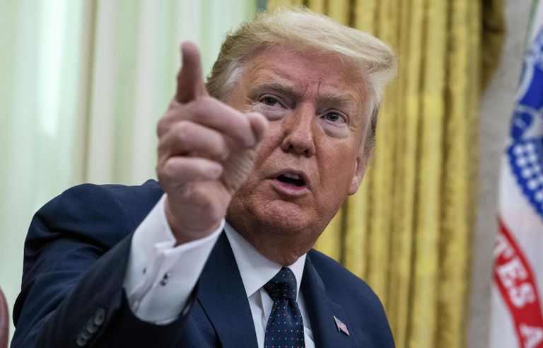 Президент США Дональд Трамп во время пресс-конференции в Белом доме Президент США Дональд Трамп во время пресс-конференции в Белом доме