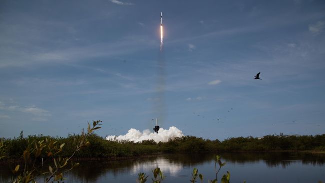Первый пилотируемый запуск корабля Crew Dragon, созданного компанией SpaceX Илона Маска