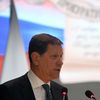 Первый заместитель председателя Государственной Думы РФ Александр Жуков во время торжественного мероприятия, посвященного 298-й годовщине образования российской прокуратуры.
