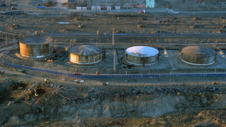 Разлив дизтоплива на ТЭЦ в Норильске Разлив дизтоплива на ТЭЦ в Норильске