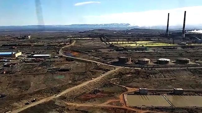 Облет места чрезвычайной ситуации в Норильске Облет места чрезвычайной ситуации в Норильске