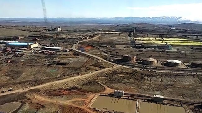 Облет места чрезвычайной ситуации в Норильске Облет места чрезвычайной ситуации в Норильске