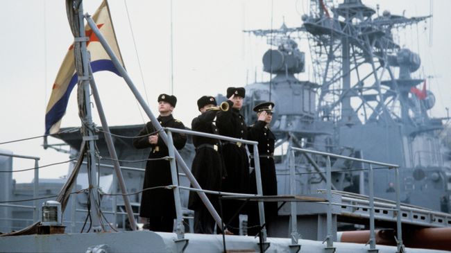 Один из кораблей Черноморского флота ВМФ России Один из кораблей Черноморского флота ВМФ России