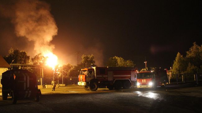 Пожар на газораспределительной станции в Казани Пожар на газораспределительной станции в Казани