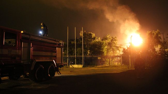 Пожар на газораспределительной станции в Казани Пожар на газораспределительной станции в Казани