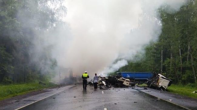 На месте ДТП в городском округе Ступино На месте ДТП в городском округе Ступино