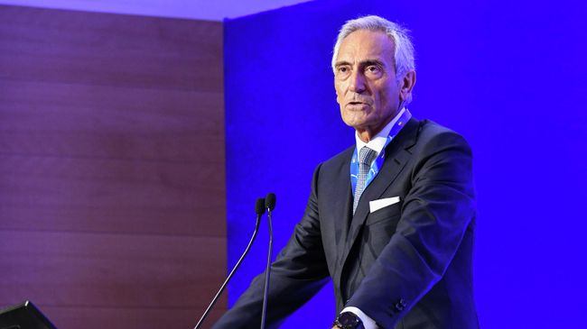Президент Федерации футбола Италии (FIGC) Габриэле Гравина Президент Федерации футбола Италии (FIGC) Габриэле Гравина