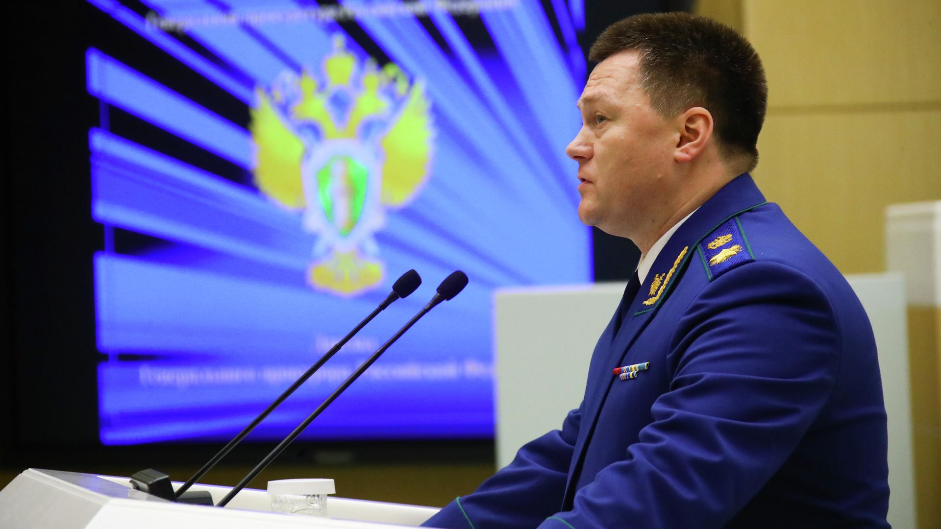 Генеральный прокурор РФ Игорь Краснов выступает на заседании Совета Федерации - РИА Новости, 1920, 23.04.2021