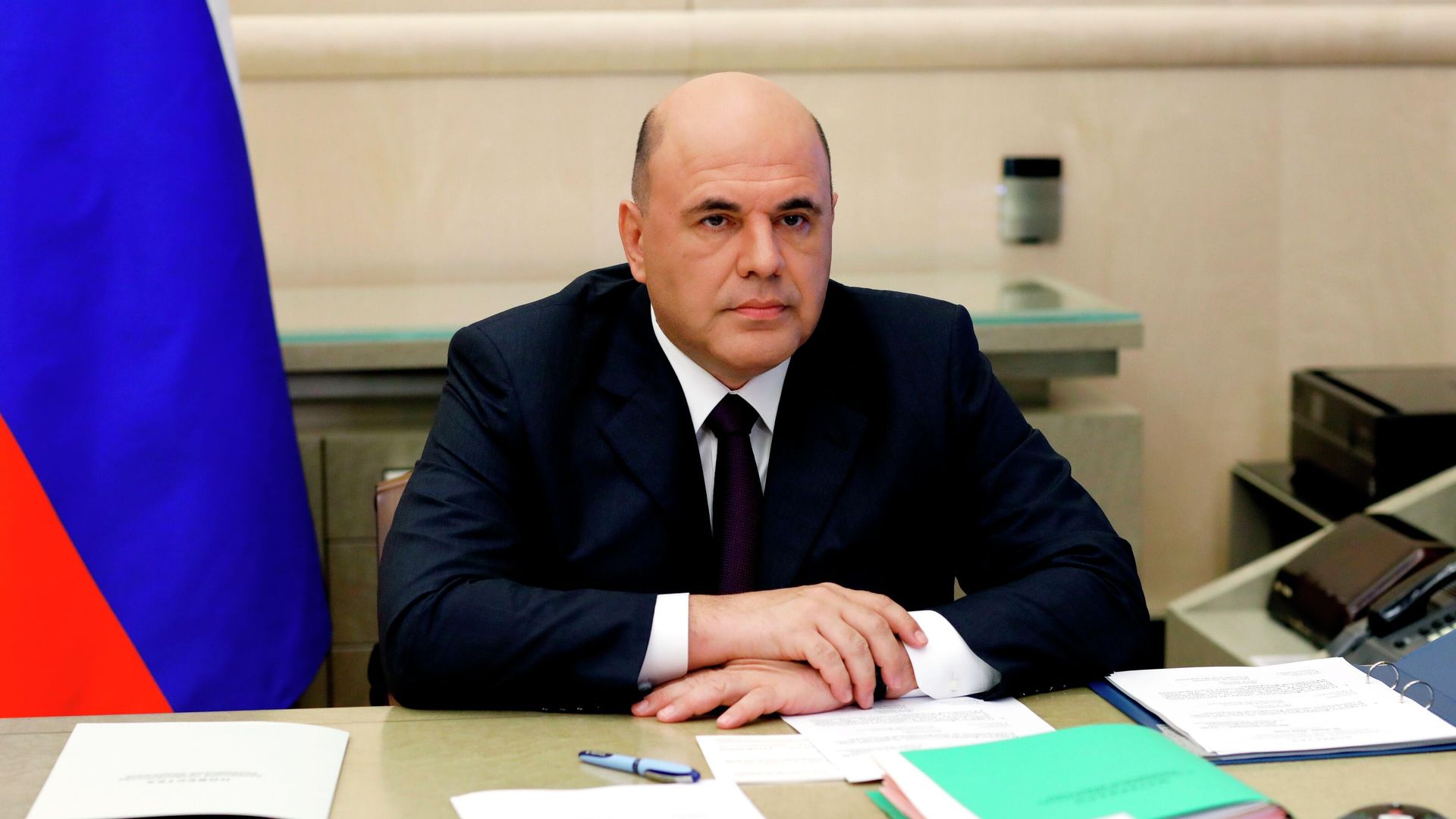Председатель правительства РФ Михаил Мишустин проводит в режиме видеоконференции совещание с членами кабинета министров РФ Председатель правительства РФ Михаил Мишустин проводит в режиме видеоконференции совещание с членами кабинета министров РФ - РИА Новости, 1920, 18.06.2020