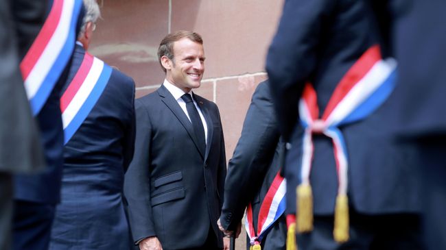 Президент Франции Эммануэль Макрон Президент Франции Эммануэль Макрон