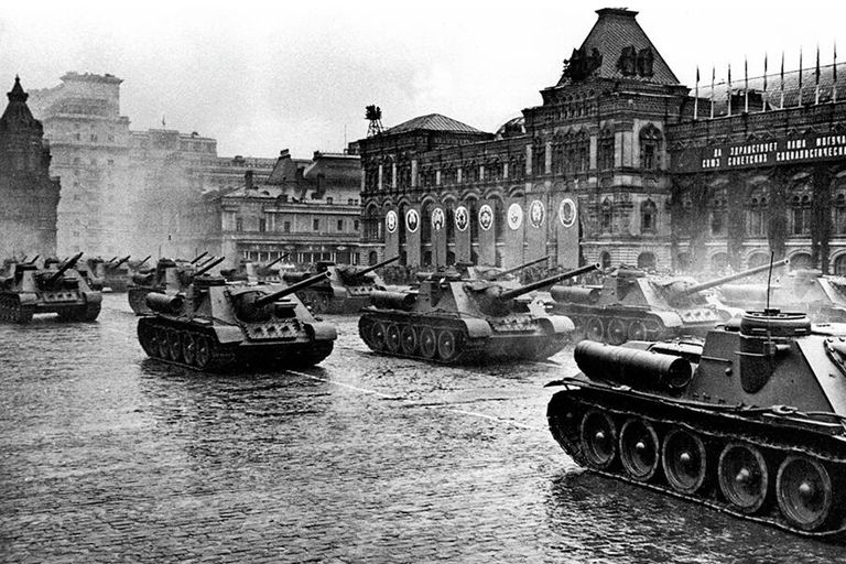 Парад Победы на Красной площади 24 июня 1945 года