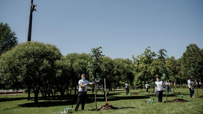 Акция Сад памяти в Москве Акция Сад памяти в Москве