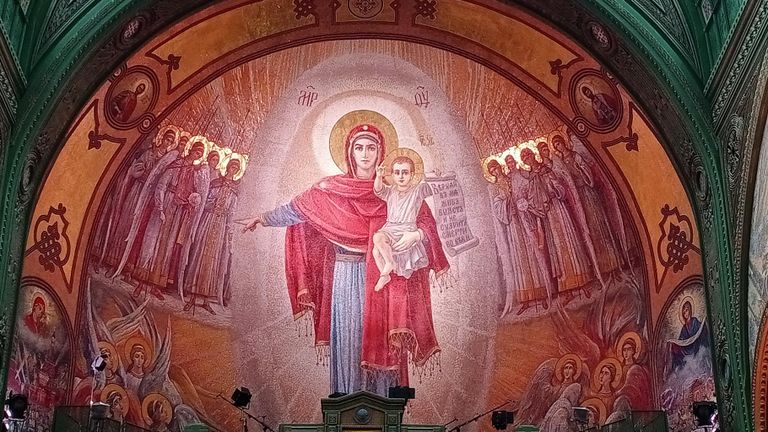 Собор Воскресения Христова - главный храм Вооруженных сил РФ. Подмосковье, парк Патриот