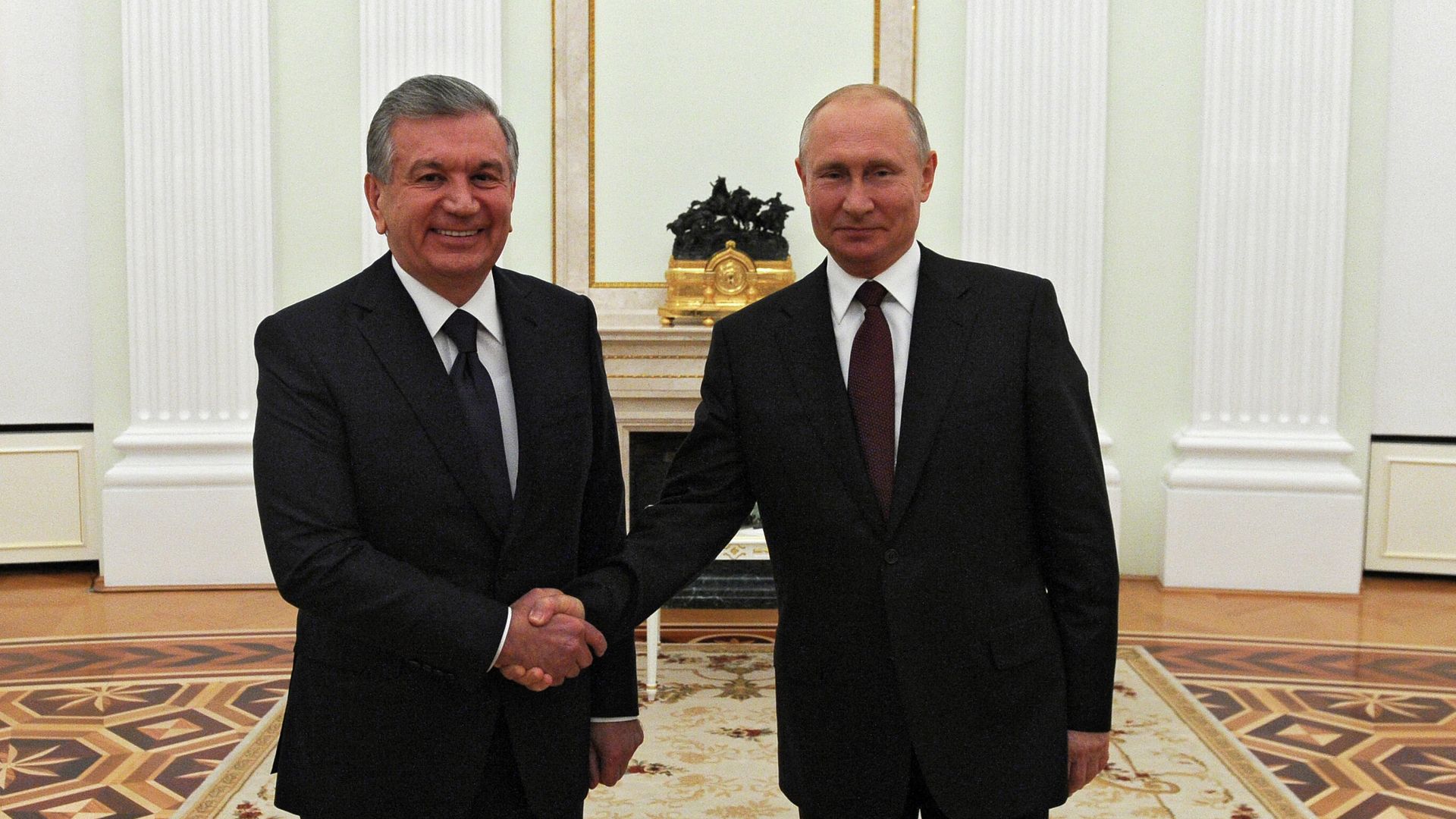 Президент России Владимир Путин и президент Узбекистана Шавкат Мирзиеев - РИА Новости, 1920, 30.11.2022