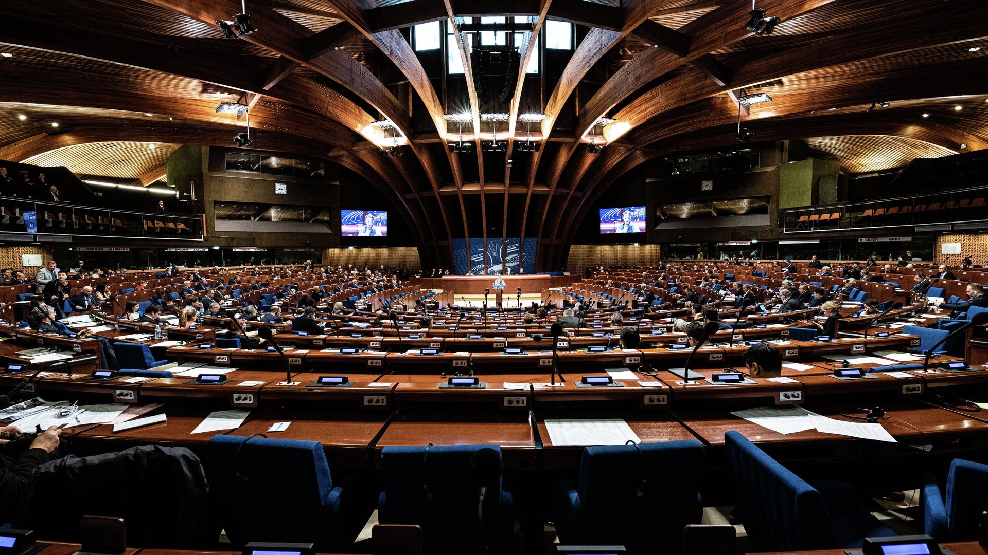 Зал Парламентской ассамблеи Совета Европы - РИА Новости, 1920, 25.02.2022