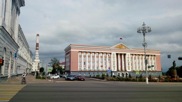 Красная площадь в Курске Красная площадь в Курске