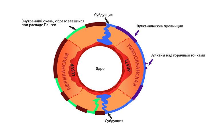 Модель динамической системы суперконтинент—суперплюм