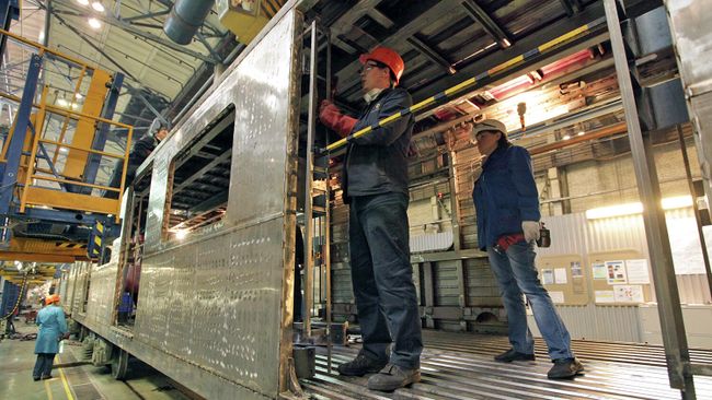 Цех сборки пассажирских вагонов Цех сборки пассажирских вагонов