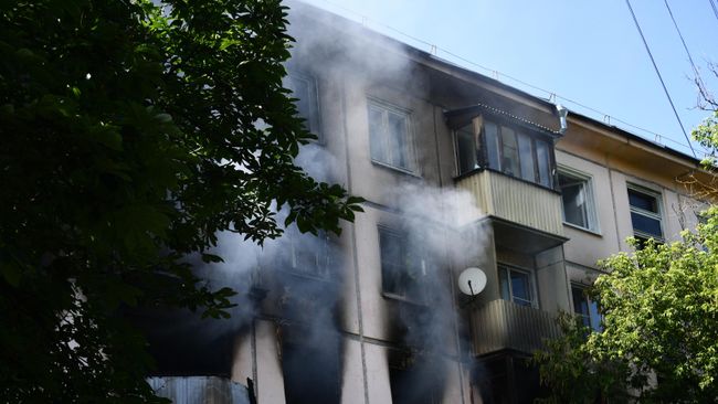 Жилой дом на северо-востоке Москвы, где произошел хлопок газа Жилой дом на северо-востоке Москвы, где произошел хлопок газа