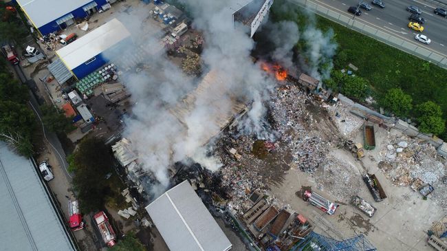 Пожар в Красногорске Пожар в Красногорске