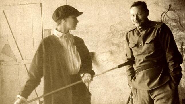 Наталья Гончарова и Михаил Ларионов, 1913 год Наталья Гончарова и Михаил Ларионов, 1913 год - РИА Новости, 1920, 03.04.2021