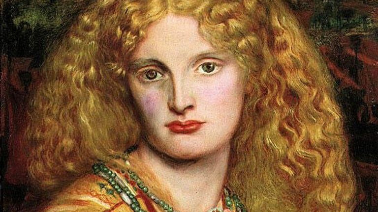Данте Габриэль Россетти. Елена Троянская, 1863 год 