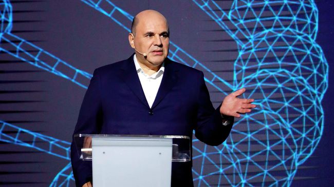Председатель правительства РФ Михаил Мишустин во время панельной дискуссии с участием представителей IT-индустрии в технопарке имени А. С. Попова Председатель правительства РФ Михаил Мишустин во время панельной дискуссии с участием представителей IT-индустрии в технопарке имени А. С. Попова