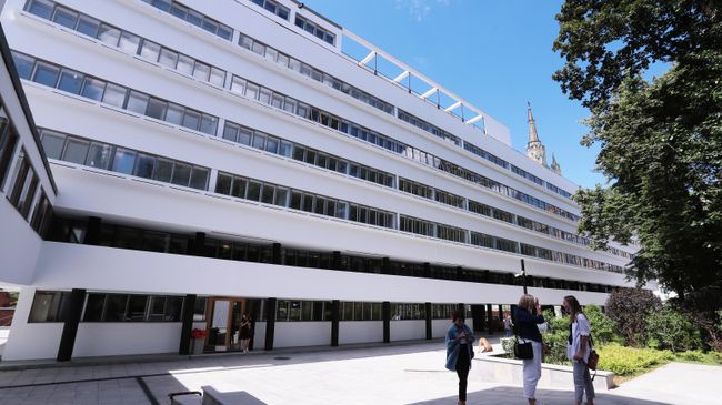 Дом Наркомфина на Новинском бульваре в Москве после реставрации