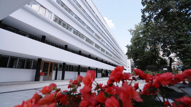Дом Наркомфина на Новинском бульваре в Москве после реставрации