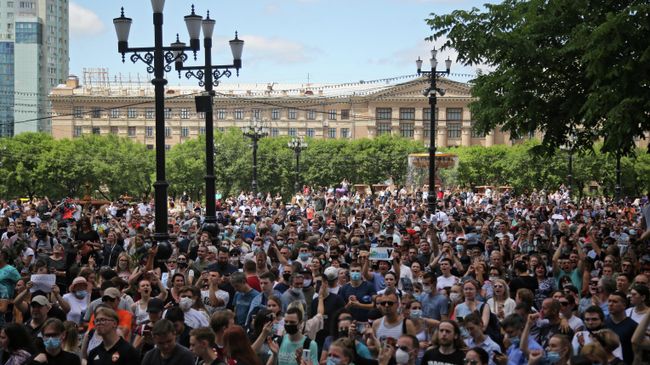 Митинг в Хабаровске Митинг в Хабаровске