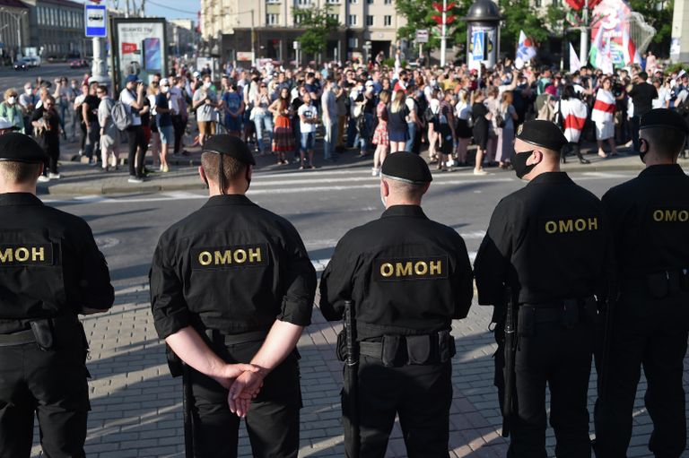 Собрание сторонников оппозиции в Минске, Белоруссия Собрание сторонников оппозиции в Минске, Белоруссия