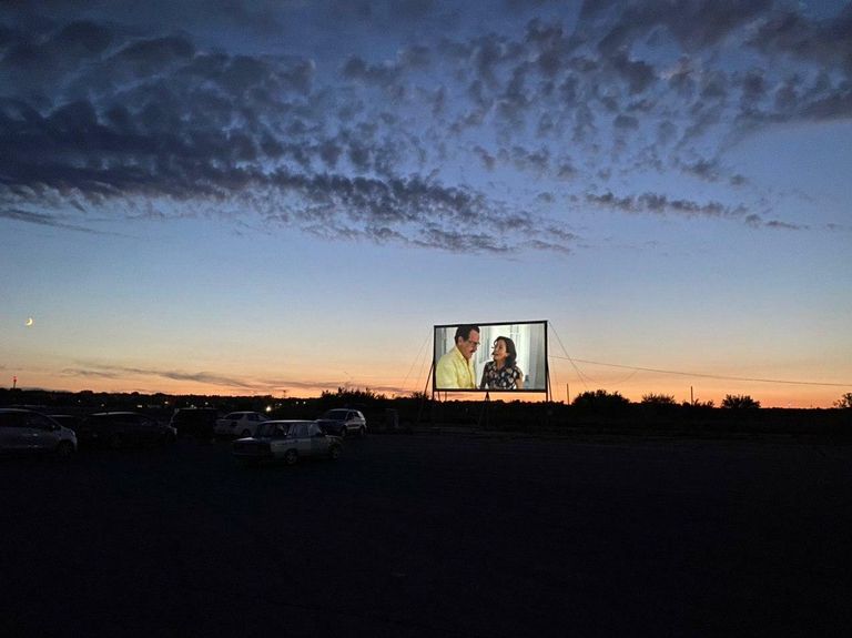 Автокинотеатр Skyline Cinema в Новосибирске 