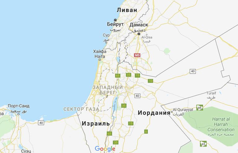 Скриншот сервиса Google Maps Скриншот сервиса Google Maps