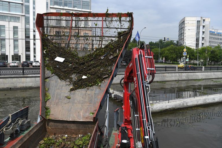 Работа технического флота Мосводостока Работа технического флота Мосводостока