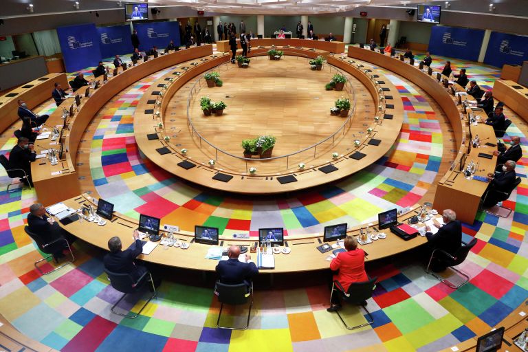 Первый очный саммит ЕС в Брюсселе после пандемии Первый очный саммит ЕС в Брюсселе после пандемии
