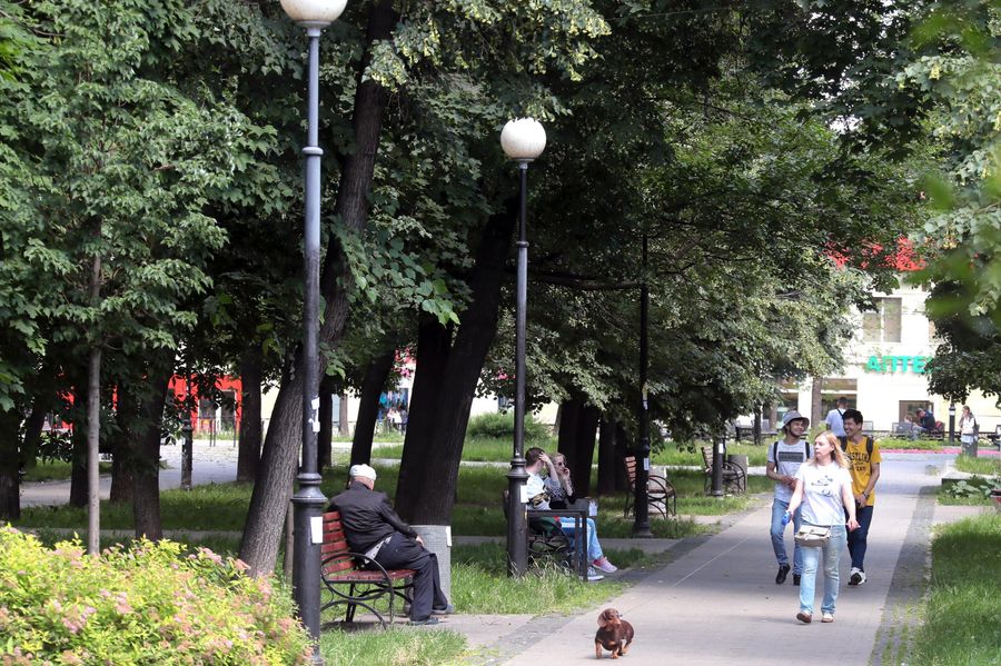 Благоустройство пешеходных зон на Садовом кольце