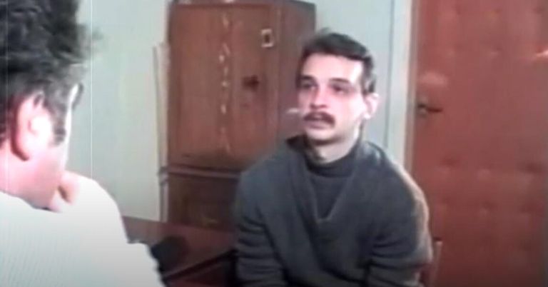 Юрий Цюман на допросе